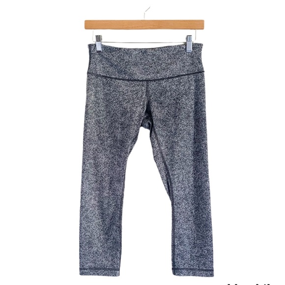 lululemon Wunder Under High Rise Crop Leggings Navy Blue Size 6 - Picture 2 of 13